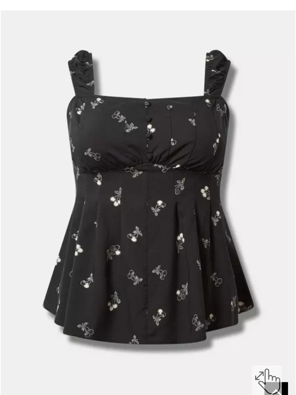 Torrid Peplum Challis Corset Top - Picture 5 of 5